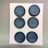 Knopen blauw 34mm vintage Metsie