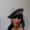 baret damesmuts gebreid wol grijs