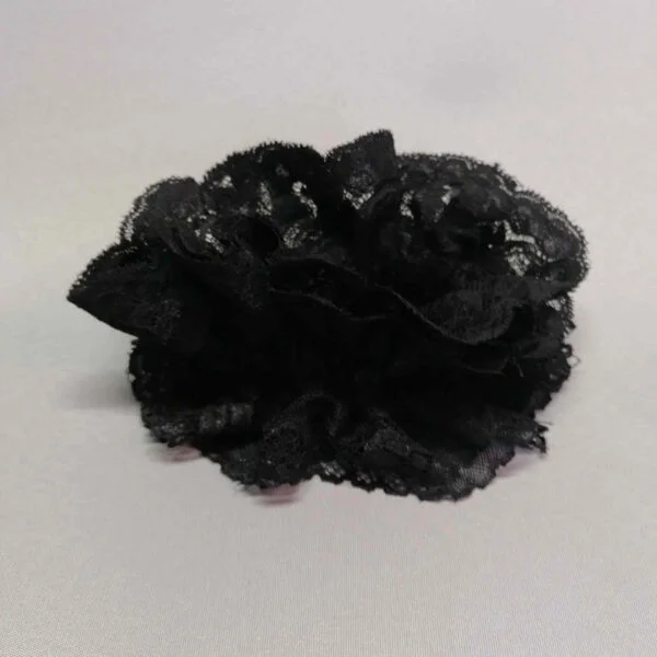 scrunchie zwart kant