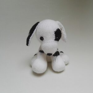 Baby Knuffel Gebreid Dalmatiër Voor