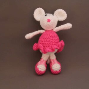 Baby Knuffel Muis Ballerina voor Roze