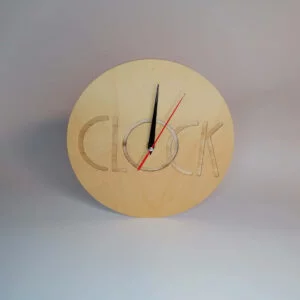 Klok Clock berken multiplex