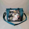 Tas schoudertas handtas skaileer print groen bloem