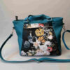 Tas schoudertas handtas skaileer print groen bloem
