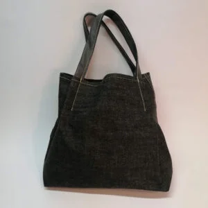 Tas boodschappentas denim zwart Metsie