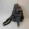 Sling schoudertas rugzak ruit denim handgemaakt